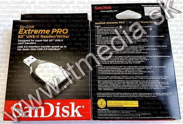 Image of SanDisk Extreme PRO USB 3.0 UHS-II SDXC Memória kártya író/olvasó (SDDR-399) !info (IT13291)