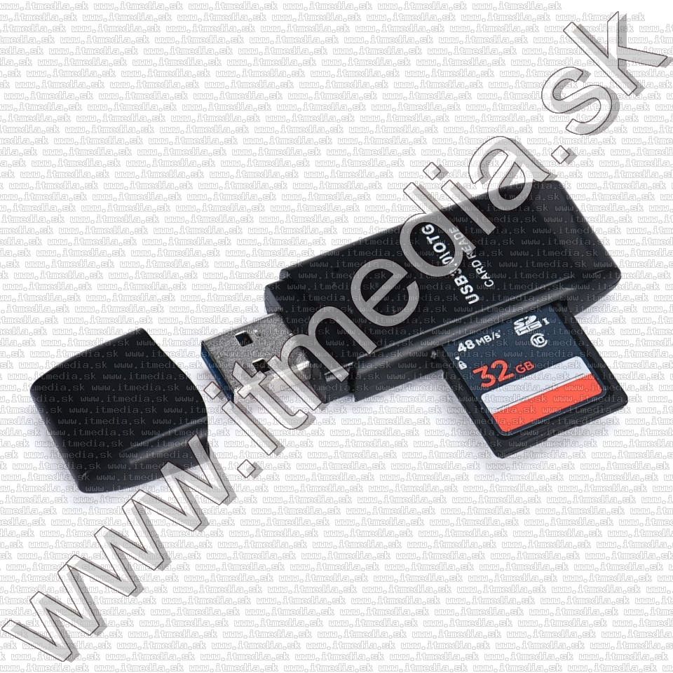 Image of USB 3.0 Super Speed SDXC-TF Card Reader UHS-I BULK (INFO!) (IT12371)