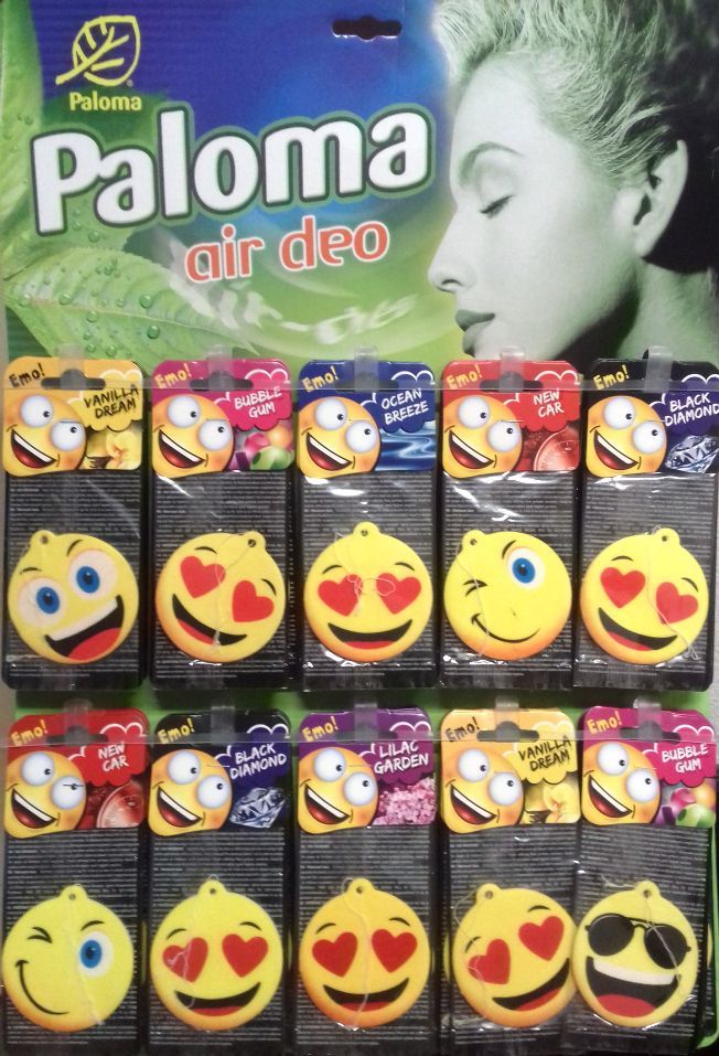 Image of Paloma Car Air Fresher *Emoji* Mix INFO! (IT14289)