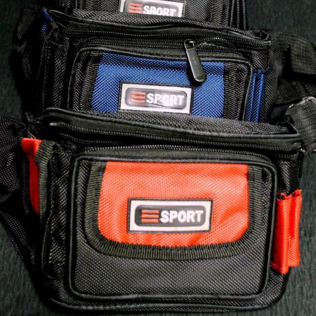 Image of Övtáska 3 rekeszes fekete-kék (IT10220)