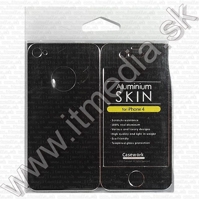 Image of iPHONE 4G Aluminium Skin *Black* (IT8111)