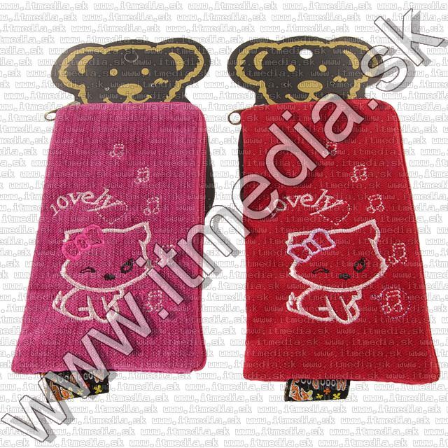 Image of Lovely Cat mobiltelefontartó plüss tok (IT9972)