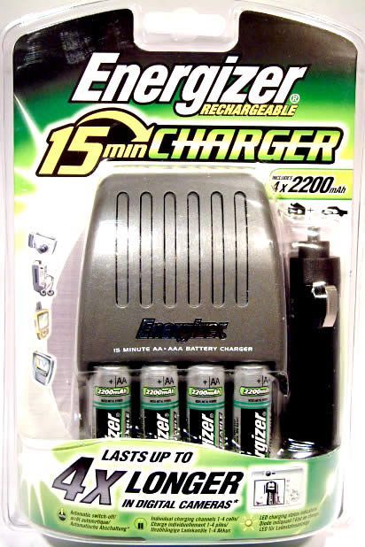 Image of Energizer charger *15 min* + 4xAA free 12V-230V INFO! (IT3255)