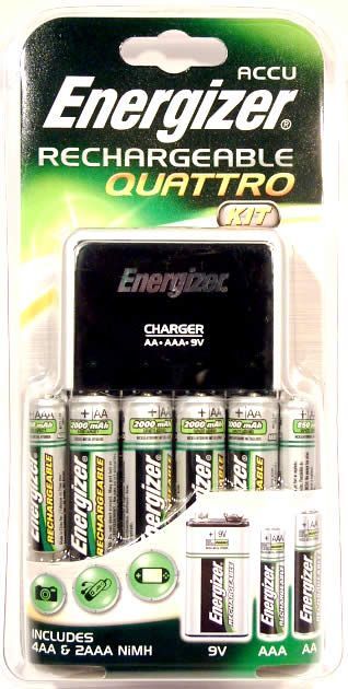 Image of Energizer charger QUATTRO + 4xAA +2xAAA free INFO! (IT3254)