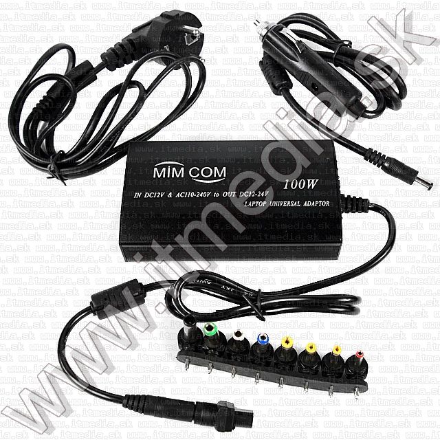 Image of Universal Laptop Home and Travel Charger DC 12 AC110-240V 100Watt (IT7000)