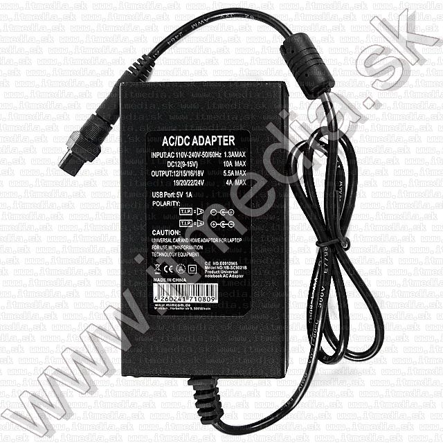 Image of Universal Laptop Home and Travel Charger DC 12 AC110-240V 100Watt (IT7000)