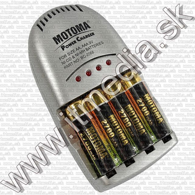 Image of Motoma Battery Charger (AA - AAA - 9v) + 4x AA free INFO! (IT7334)