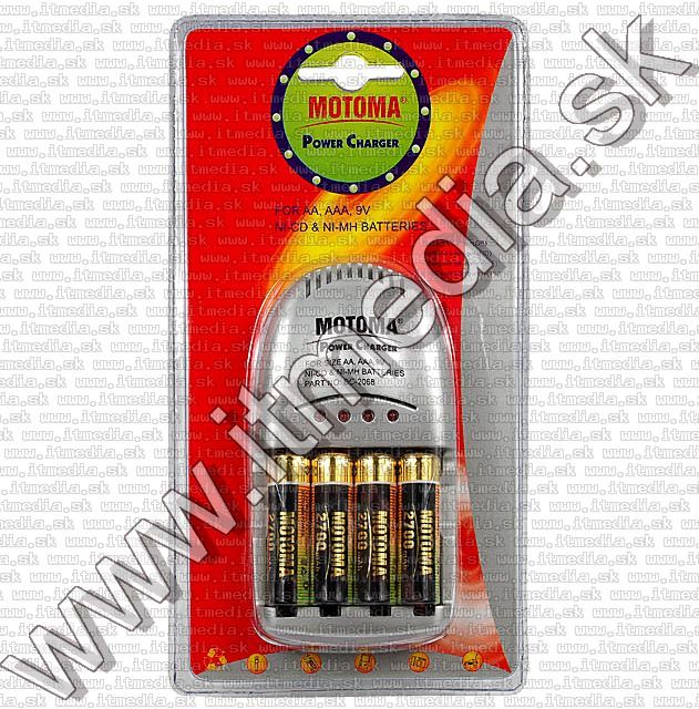 Image of Motoma Battery Charger (AA - AAA - 9v) + 4x AA free INFO! (IT7334)
