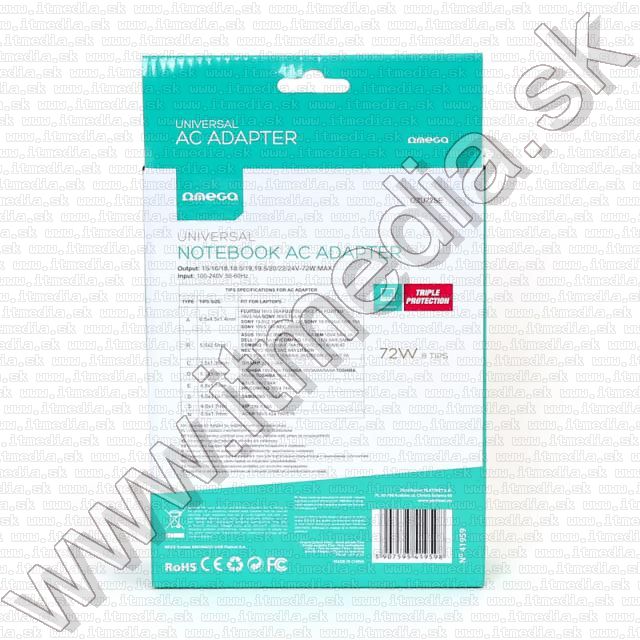 Image of Omega Universal Notebook (Laptop) charger 72W (IT10810)