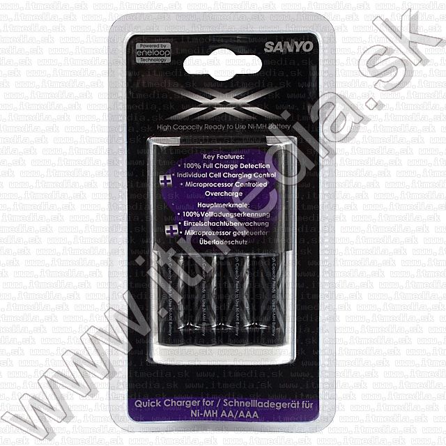 Image of SANYO XX Charger +4xAA Eneloop XX (IT7432)