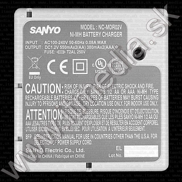 Image of SANYO Quick Charger +2xAA Eneloop free (IT3884)