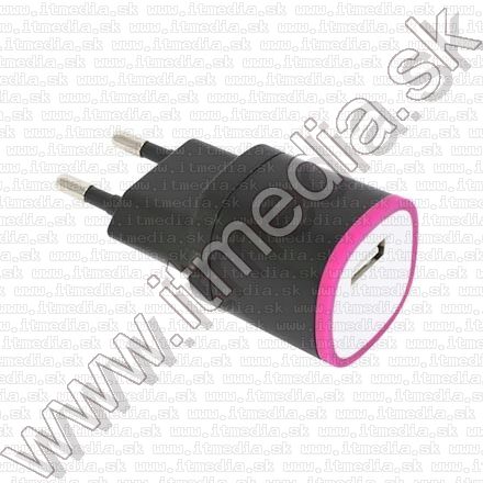 Omega Univerzális Telefon Töltő USB 1500mA *Rózsaszín* 230V (42893) (IT11777) Image of Omega Univerzális Telefon Töltő USB 1500mA *Rózsaszín* 230V (42893) (IT11777)