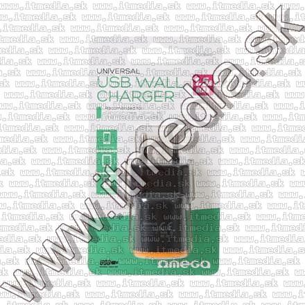 Image of Omega Univerzális Telefon Töltő USB 1500mA *Narancs* 230V (42892) (IT11893)