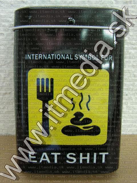 Image of Metal Cigarette Box 22x65x95mm *Eat Shit* (IT10119)