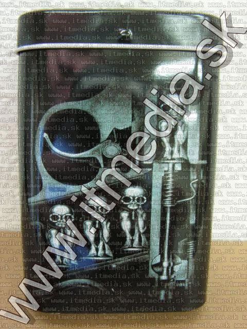 Image of Metal Cigarette Box 22x65x95mm *Skull Skeletons* (IT10122)