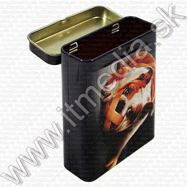 Image of Metal Cigarette Box 25x70x90mm *Silent Dog* (IT8693)
