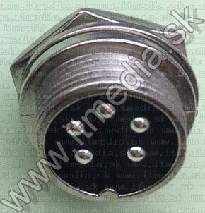 Image of Aviation connector GX16-5 male (IT12476)