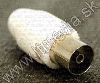 Image of Coaxial (TV) connector, Plastic, Female (IT3922)
