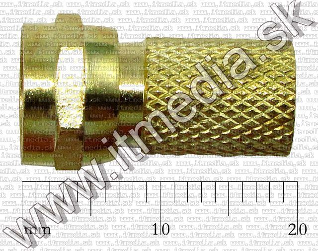 Image of F connector *Gold* (Coaxial, TV) (IT5493)