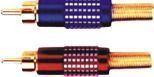 Image of RCA connector male METAL BLUE (IT8685)