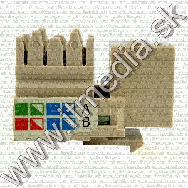Image of RJ45 Keystone Modular Jack Connector (UTP, ISDN) (IT4143)
