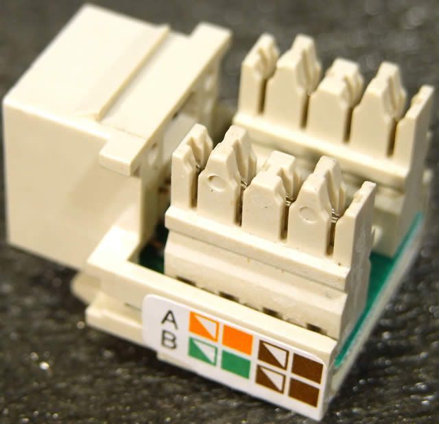 Image of RJ45 Keystone Modular Jack Connector (UTP, ISDN) (IT4143)