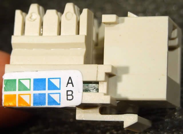 Image of RJ45 Keystone Modular Jack Connector (UTP, ISDN) (IT4143)