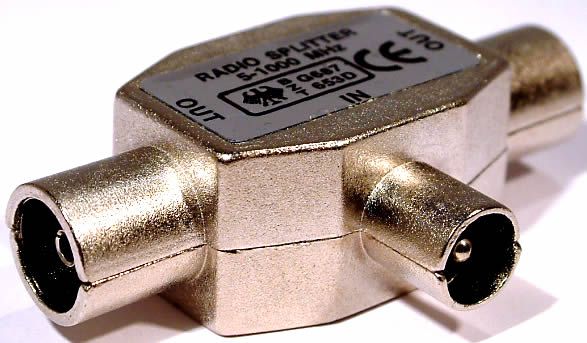 Image of Coaxial Splitter Male to 2x Female (IT3127)
