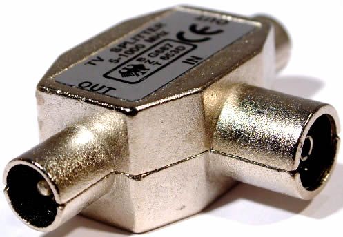 Image of Coaxial Splitter Female to 2x Male (IT3128)