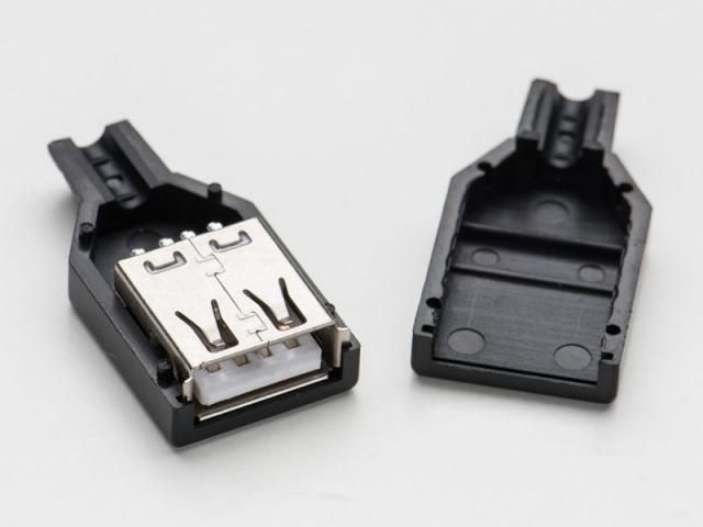 USB Female A connector **plastic housing** (IT11100) Image of USB Female A connector **plastic housing** (IT11100)