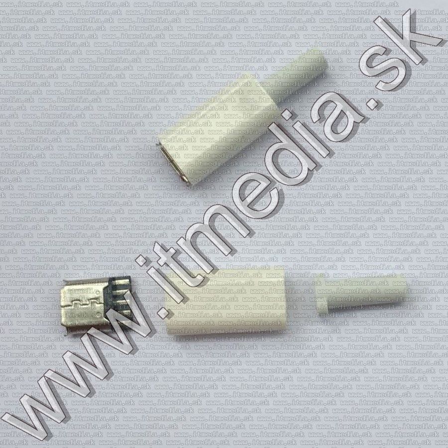 Image of MicroUSB connector **plastic housing** (Female) *White* (IT13150)
