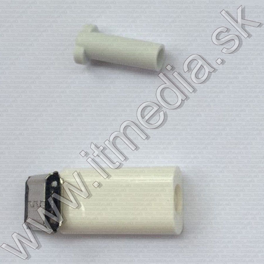Image of MicroUSB connector **plastic housing** (Female) *White* (IT13150)