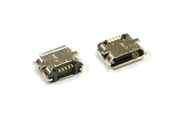 Image of microUSB 2.0 OTG connector *PANEL MOUNTABLE* (Female) No. 3 (IT10079)