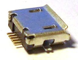 Image of microUSB 2.0 OTG connector *PANEL MOUNTABLE* (Female) No. 3 (IT10079)