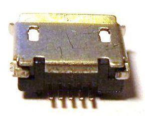 Image of microUSB 2.0 OTG connector *PANEL MOUNTABLE* (Female) No. 3 (IT10079)