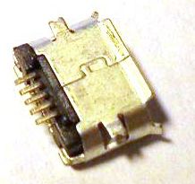 Image of microUSB 2.0 OTG connector *PANEL MOUNTABLE* (Female) No. 3 (IT10079)