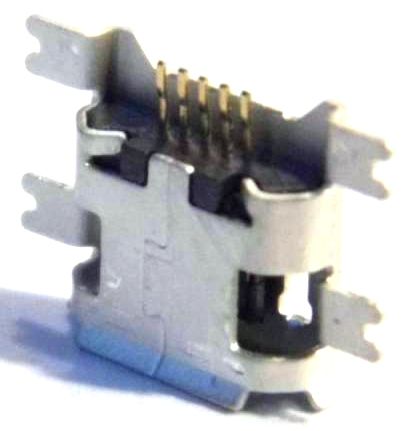 Image of microUSB 2.0 OTG connector *PANEL MOUNTABLE* (Female) No. 1 (IT10966)