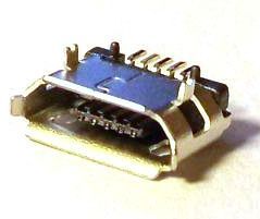Image of microUSB 2.0 OTG connector *PANEL MOUNTABLE* (Female) No. 4 (IT10968)