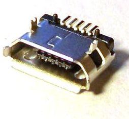 Image of microUSB 2.0 OTG connector *PANEL MOUNTABLE* (Female) No. 4 (IT10968)