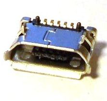 Image of microUSB 2.0 OTG connector *PANEL MOUNTABLE* (Female) No. 5 (IT10969)