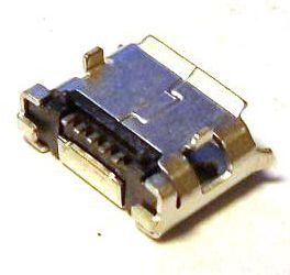 Image of microUSB 2.0 OTG connector *PANEL MOUNTABLE* (Female) No. 5 (IT10969)