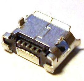 Image of microUSB 2.0 OTG connector *PANEL MOUNTABLE* (Female) No. 5 (IT10969)
