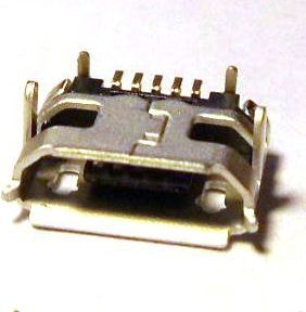 Image of microUSB 2.0 OTG connector *PANEL MOUNTABLE* (Female) No. 6 (IT10970)