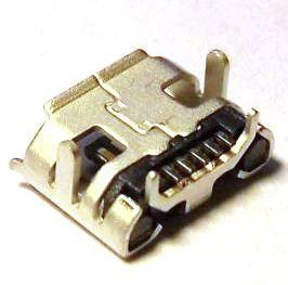 Image of microUSB 2.0 OTG connector *PANEL MOUNTABLE* (Female) No. 6 (IT10970)