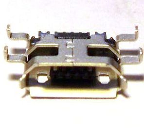 Image of microUSB 2.0 OTG connector *PANEL MOUNTABLE* (Female) No. 8 (IT10972)