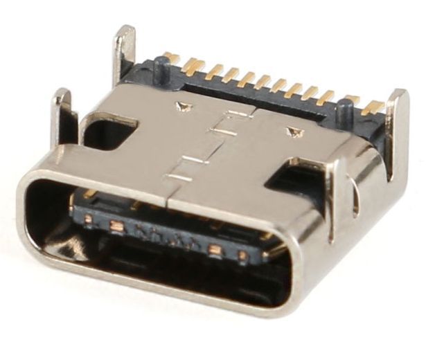 Image of USB-C connector *PANEL MOUNTABLE* SMT (Female) 16-pin Info! (IT14167)