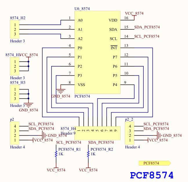 Image of PCF8574 I2C I/O bővítő (multiplexer) 8-port (Arduino) V2 INFO! (IT14025)