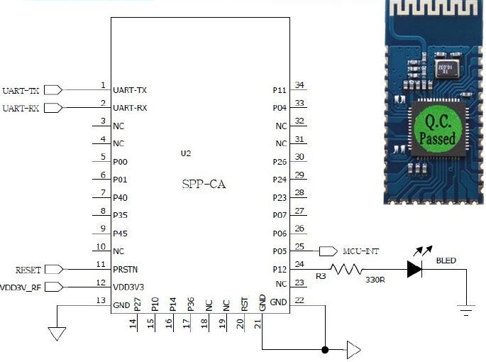 Image of SPP-CA Bluetooth v2.0+EDR Serial module (Arduino) INFO! (IT12841)