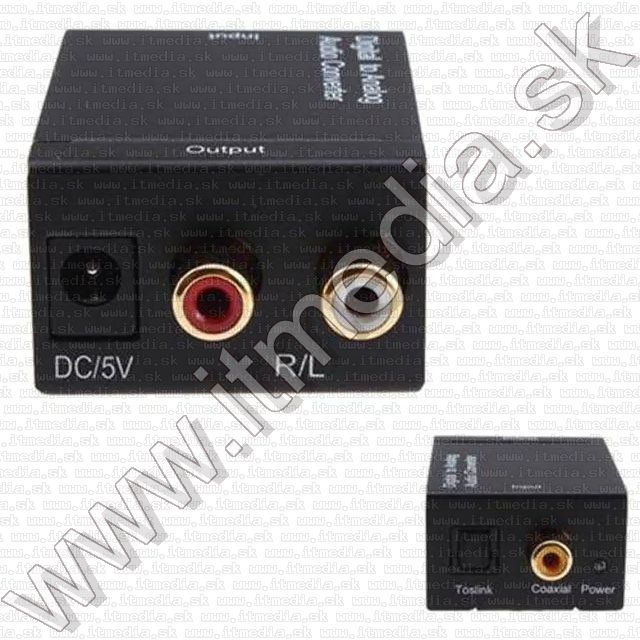 Image of Digitális audiót Analógra konvertáló Toslink vagy Coax->2xRCA BULK (IT9436)