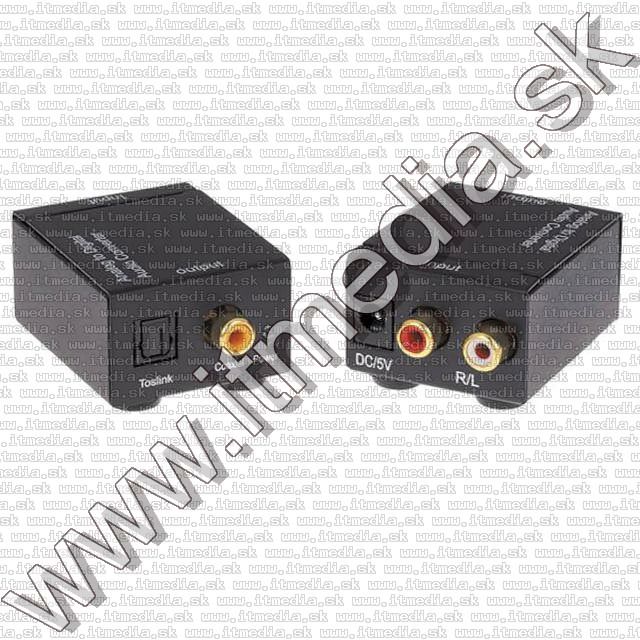 Image of Digitális audiót Analógra konvertáló Toslink vagy Coax->2xRCA BULK (IT9436)